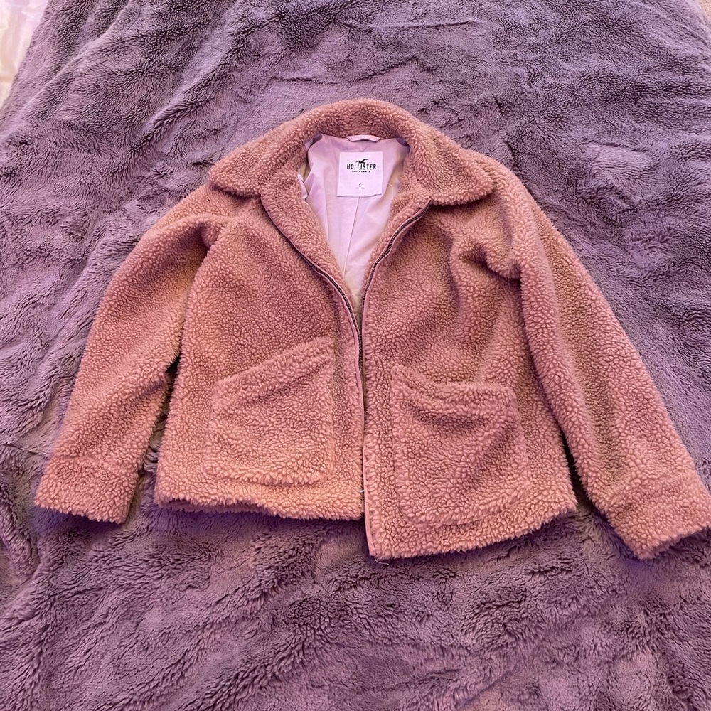 Hollister teddy bear jacket